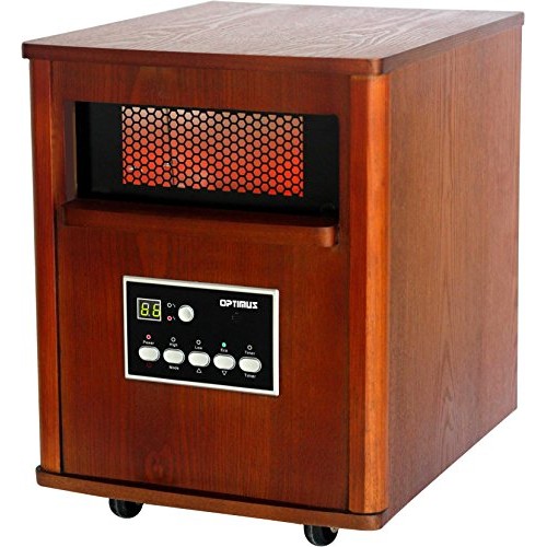 Optimus H-8121 Infrared Quartz Heater with Remote and LED Display - B00MB4VRN2